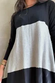 Agata Longline Split Side Knit Mid Grey Marl
